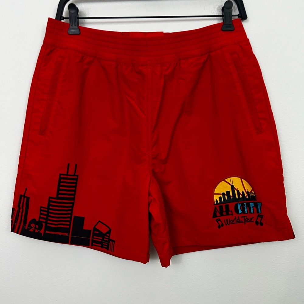 Just Don All City Red Shooting Shorts Liner Men Large